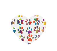 Ambientador colorido con estampado de huellas de perro, 10 unidades, hojas de ambientador con cuerda para coche y hogar