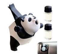 Ambientador con clips de ventilación, clip de ventilación para difusor de coche,Difusor ambientador automático Panda | Clips recargables de la fragancia del coche, difusor del aceite del coche para lo
