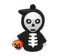 Ambientador con clips de ventilación de calavera, divertida abrazadera de ventilación para difusor de perfume de terror, clip de salida de aire para difusor de coche, decoraciones de Halloween,