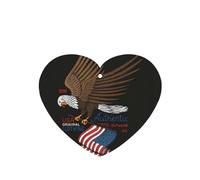 Ambientador con diseño de águila patriótica de Estados Unidos con impresión de bandera estadounidense, 10 unidades, hojas aromáticas para coche, hoja de ambientador con cuerda para coche y hogar