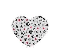 Ambientador con diseño de huella de gato y corazón de cachorro, 10 unidades, hojas aromáticas para coche, juego de ambientador para decoración de coche