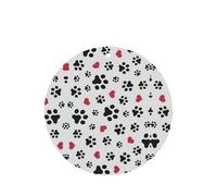 Ambientador con diseño de huella de gato y corazón de cachorro, 10 unidades, hojas aromáticas para coche, juego de ambientador para decoración de coche