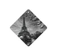 Ambientador con diseño de la Torre Eiffel, 10 piezas, ambientador para coche, hojas colgantes perfumadas con cuerda, para coche y hogar