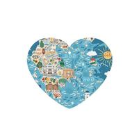 Ambientador con diseño de mapa de Grecia, 10 unidades, hojas aromáticas para coche, para uso en coche