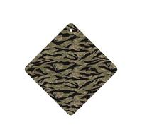 Ambientador con estampado de camuflaje a rayas de tigre, 10 piezas, hojas aromáticas para coche, hojas de ambientador con cuerda para coche y hogar