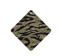 Ambientador con estampado de camuflaje a rayas de tigre, 10 piezas, hojas aromáticas para coche, hojas de ambientador con cuerda para coche y hogar