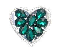 Ambientador con forma de corazón para rejilla de aire portátil, clip de ventilación de aire, ambientador con forma de corazón de amor con diamantes de imitación para rejilla de ventilación de coche,