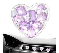 Ambientador con forma de corazón para ventilación de coche,Ambientador con clip de ventilación para coche - Ambientador con clip para rejilla de ventilación de coche, forma de corazón de amor - Adorno