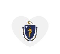 Ambientador con impresión de la bandera del estado de Massachusetts, 10 unidades, hojas aromáticas para uso en coche