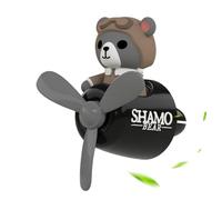 Ambientador conductor para coche,Clip de ventilación para ambientador de coche piloto,Difusor de ventilador de salida de aire de coche Animal Pilot | Perfume para coche con 2 tabletas