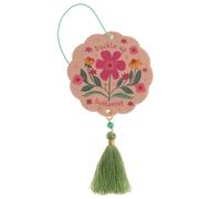 Ambientador de aceite esencial Karma para coche, juego de 2, para el hogar y la oficina, colorido y decorativo, con borla y aroma a vainilla y ra