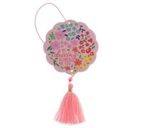 Ambientador de aceite esencial Karma para coche, juego de 2, para el hogar y la oficina, colorido y decorativo, con borla y aroma a lavanda.