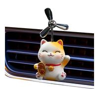 Ambientador de aire con diseño de gato con diseño de gato de dibujos animados, ambientador de aire para coche, salida de aire, ambientadores de aromaterapia para automóviles