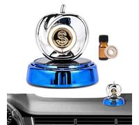 Ambientador de aire giratorio solar para coche,Ambientador de aire para coche de energía solar | Aromaterapia purificador de aire giratorio - Difusor auto del aceite de la esencia del diseño de la fru