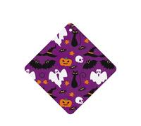 Ambientador de aire morado con estampado de terror de Halloween, 10 unidades, hojas perfumadas para coche, hojas de ambientador con cuerda para coche y hogar