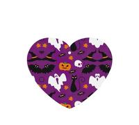 Ambientador de aire morado con estampado de terror de Halloween, 10 unidades, hojas perfumadas para coche, hojas de ambientador con cuerda para coche y hogar
