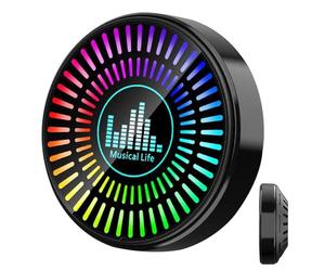 Ambientador de aire para coche - Ambientador de aire inteligente para coche de 5,9 * 2,2 cm | Perfume de fragancia natural últimos 6 meses, luz de captación RGB, encendido/apagado automático,