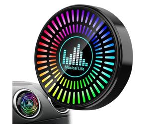 Ambientador de aire para coche - Ambientador de aire inteligente para coche de 5,9 * 2,2 cm | Perfume de fragancia natural últimos 6 meses, luz de captación RGB, encendido/apagado automático,