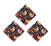 Ambientador de aire para coche, con diseño de gallinas, 3 unidades de hojas colgantes perfumadas para coche, hogar, decoración interior de automóviles