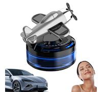 Ambientador de aire para coche con energía solar,Ambientador para coche con energía solar, Difusor de fragancia para coche con diseño de avión giratorio, Difusor de aromaterapia solar
