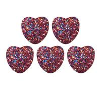 Ambientador de aire para coche, diseño de purpurina, 5 unidades, hojas colgantes perfumadas para automóvil, hogar, decoración interior de automóvil, forma de amor, estilo gris