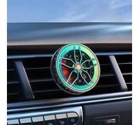 Ambientador de aire para coche en forma de rueda para ventilación de coche, clip giratorio de fragancia de aromaterapia con aroma a mar, material ABS, capacidad de 10 ml, apto para la mayoría de