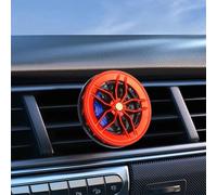 Ambientador de aire para coche en forma de rueda para ventilación de coche, clip giratorio de fragancia de aromaterapia con aroma a mar, material ABS, capacidad de 10 ml, apto para la mayoría de