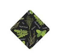 Ambientador de albahaca, tomillo, eneldo y romero, 10 piezas de hojas aromáticas para coche, accesorios para colgar en el coche con cuerdas para decoración