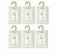 Ambientador de Armario Don Algodón Dama de Noche - Pack 6 Unidades | Jazmín, Musk y Flor Blanca | 45 Días de Fragancia | Perchas Perfumadas para Ropa, Cajones y Maletas
