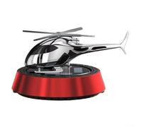 Ambientador de aromaterapia para coche, respetuoso con el medio ambiente, diseño solar con fácil reemplazo de tableta (rojo)