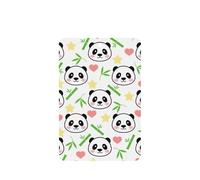 Ambientador de bambú para coche, 10 piezas, diseño de oso panda con estampado de estrellas, accesorios para colgar en el coche con cuerdas para decoración