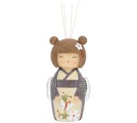 Ambientador de cerámica con varillas Bagutta tipo Kokeshi con mariposa