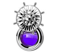 Ambientador de coche - 2.75 pulgadas | Difusor giratorio para coche - Forma timón Perfume Auto | Para vehículos con diseño de rotación fluida que crea una atmósfera relajante al conducir