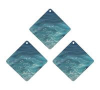 Ambientador de coche azul profundo, 3 unidades, tarjetas perfumadas, lindas tarjetas aromáticas negras de larga duración, para mujeres y hombres, ambientador natural con cordón