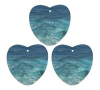 Ambientador de coche azul profundo, 3 unidades, tarjetas perfumadas, lindas tarjetas aromáticas negras de larga duración, para mujeres y hombres, ambientador natural con cordón