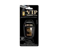 Ambientador de Coche CARIBI VIP, Fragancia Premium Woody Aquatic, Negro y Dorado, Diseño Elegante para Rejilla, Inspirado en Alta Perfumería (007)