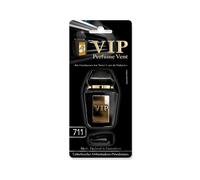 Ambientador de Coche CARIBI VIP, Fragancia Premium Woody Aquatic, Negro y Dorado, Diseño Elegante para Rejilla, Inspirado en Alta Perfumería (711)