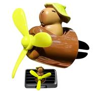 Ambientador de coche - Clip de conducción piloto Capybara de 5 cm, difusor de aroma automotriz, soporte de fragancia duradero, elegante accesorio para tablero de instrumentos, siminador de olores