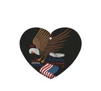 Ambientador de coche con diseño de águila patriótica de Estados Unidos con bandera estadounidense, 10 hojas perfumadas para colgar