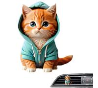 Ambientador de coche con diseño de animales, clip de ventilación para ambientador de gato - Lindo ambientador para coche - Difusor de aromaterapia ambientador con olor a mar para la mayoría de