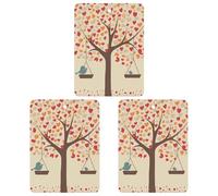 Ambientador de coche con diseño de árbol con pájaros en columpio, tarjetas perfumadas colgantes, bonitos ambientadores negros de larga duración, aromas de coches nuevos para mujeres y hombres