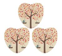 Ambientador de coche con diseño de árbol con pájaros en columpio, tarjetas perfumadas colgantes, bonitos ambientadores negros de larga duración, aromas de coches nuevos para mujeres y hombres