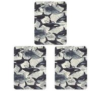 Ambientador de coche con diseño de ballena asesina, 3 unidades, tarjetas perfumadas, lindas tarjetas perfumadas, color gris, de larga duración, aromas de coches nuevos para mujeres y hombres