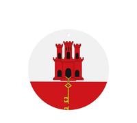 Ambientador de coche con diseño de bandera de Gibraltar, 6 unidades, de larga duración, para coche, armario, zapatero