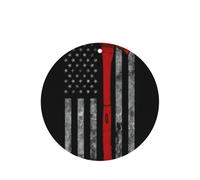 Ambientador de coche con diseño de bandera de línea roja con diseño de hacha de bombero, 10 unidades, hojas colgantes perfumadas para coche
