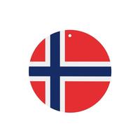 Ambientador de coche con diseño de bandera noruega de WZYWHJ de forma redonda, 6 piezas, tarjeta de fragancia para colgar