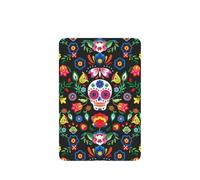 Ambientador de coche con diseño de calavera y flores de terror de azúcar, 10 hojas colgantes perfumadas para coche