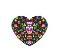 Ambientador de coche con diseño de calavera y flores de terror de azúcar, 10 hojas colgantes perfumadas para coche