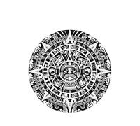 Ambientador de coche con diseño de calendario maya, 10 unidades, con cuerda, para coche, hogar