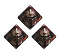 Ambientador de coche con diseño de casco espartano, 3 unidades, tarjetas perfumadas, lindas tarjetas aromáticas negras de larga duración, para mujeres y hombres, ambientador natural con cordón para